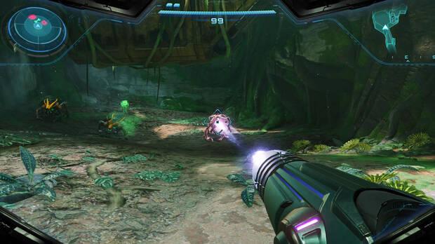La accin shooter es la que puedes esperar en un Metroid Prime, en este caso bastante presente.