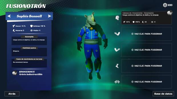 Se pueden crear (y reciclar) soldados mutantes con cabezas, colas y extremidades de diferentes animales.