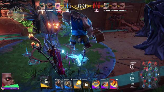 La invocación de criaturas es fundamental para ir ganando posiciones en el campo de batalla.