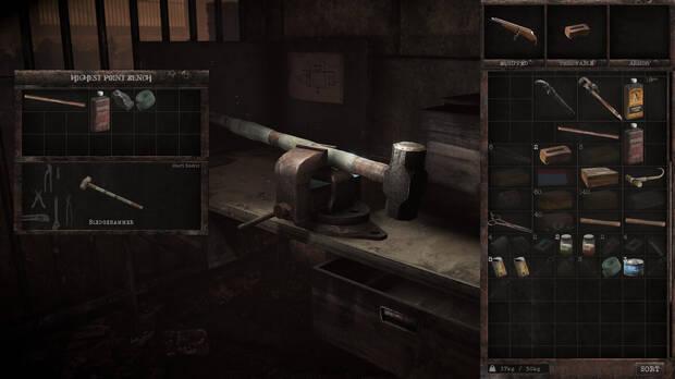 La gesti�n de inventario y creaci�n de herramientas es uno de los pilares de la aventura.