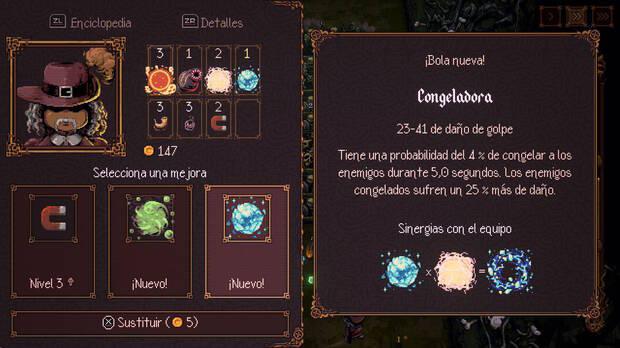 Encontrar nuevas combinaciones de bolas y rellenar la enciclopedia poco a poco es satisfactorio.
