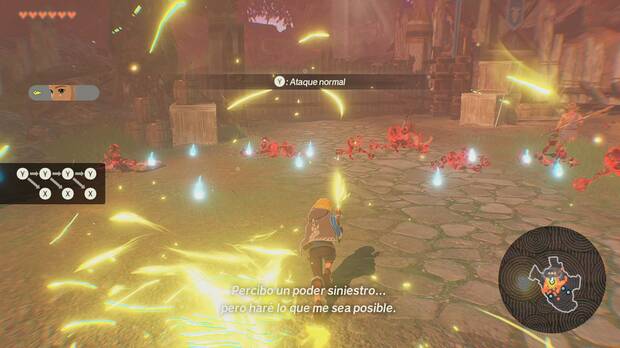 Los combos son sencillos de ejecutar, pero hay bastante variedad de movimientos, más que en otros musou.