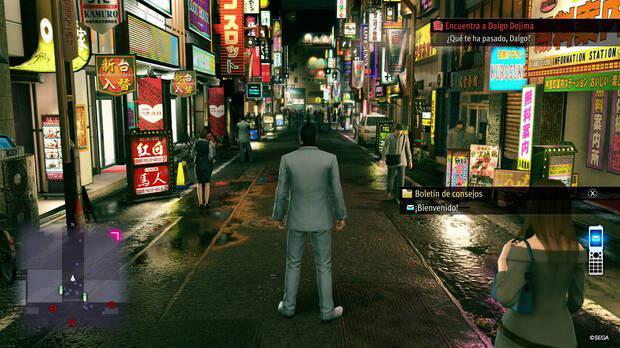 En Kiwami 2 se aprecian los mejores modelados, sombras, reflejos e iluminación (pantalla del modo televisor).