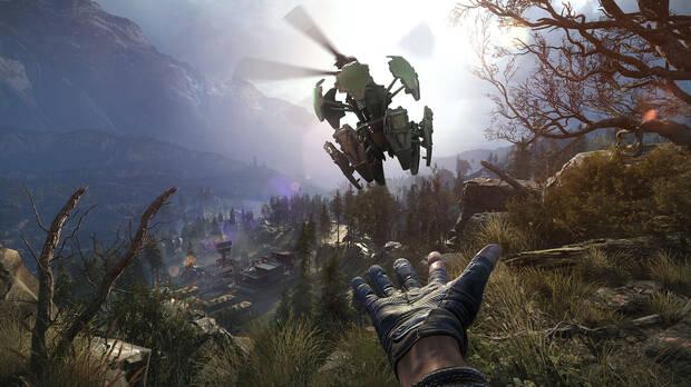 Una de las modas recientes de los videojuegos, explorar los escenarios con un dron volador, tampoco puede faltar en este título.