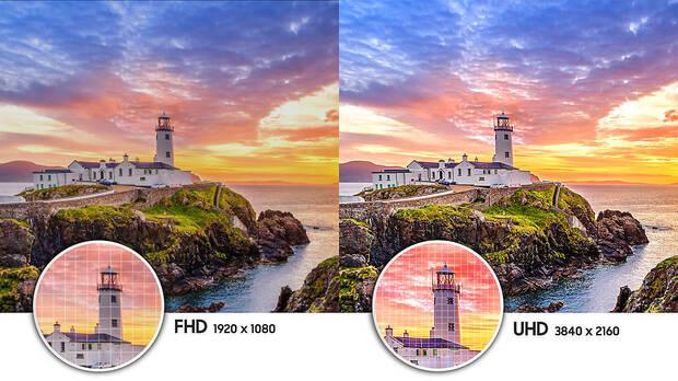 Sí, las diferencias entre Full HD y UHD o 4K son notorias y no son un simple truco de marketing.