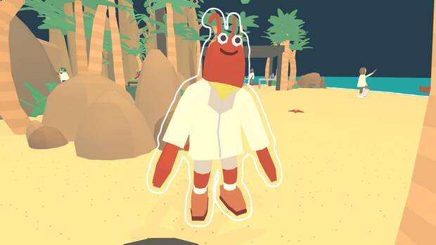 Los personajes de la isla son muy simpáticos.