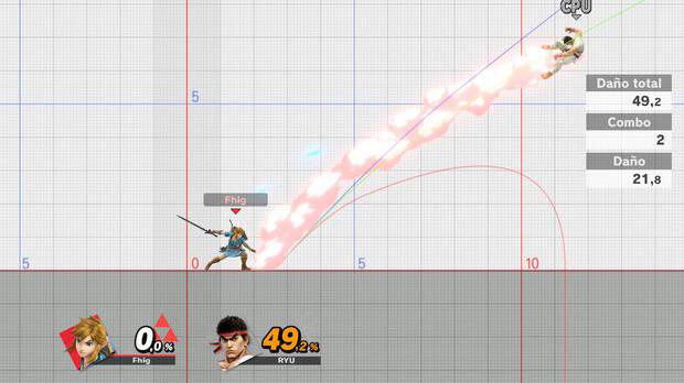 Existe un elaborado y completísimo Modo Entrenamiento con un escenario especial donde podremos incluso calcular la trayectoria con la que volarán nuestros rivales ante nuestros golpes.