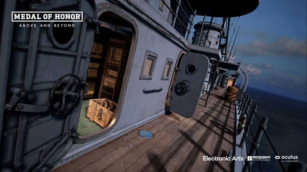 Algunos de los mapas multijugador son verticales y sacan provecho de la realidad virtual con zonas por las que disparar a través del techo o con lugares por los que colar el arma sin que nos vean.
