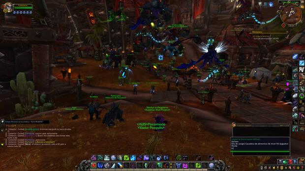 Orgrimmar hora y media antes de comenzar la aventura de 'Shadowlands'.