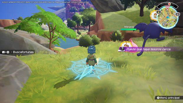 El juego nos dará suficientes pistas para detectar esos tesoros enterrados por el mapa, y las criaturas mostrarán imágenes del lugar exacto.