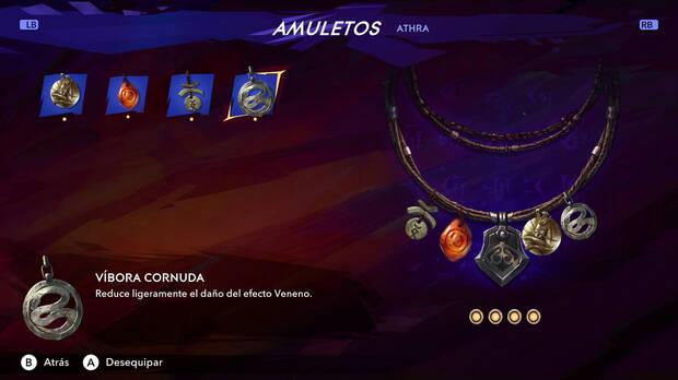 El sistema de amuletos funciona exactamente igual que el de amuletos de Hollow Knight.