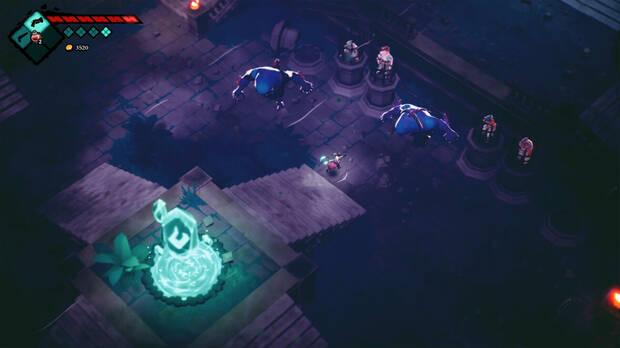La acción hack 'n slash con toques soulslike se asemeja a la de títulos como Hades, con énfasis en el ataque y esquive.