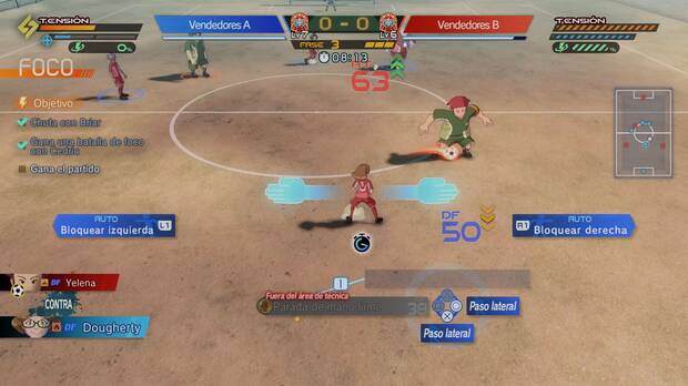 Los partidos plantean varias decisiones, como adivinar la direcci�n en que te va a intentar regatear el contrario.