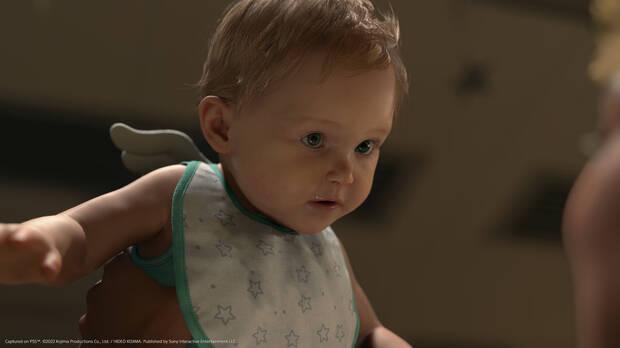 En un momento del tráiler se ve el nombre del bebé en el babero: Louise.