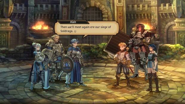Como no poda ser de otra manera en un RPG tctico de Vanillaware, las conversaciones sern numerosas