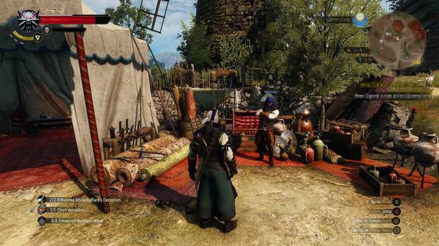 En este campamento encontraréis al personaje que podrá encantar vuestro equipo.