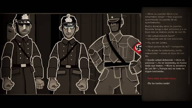 Que no te engañe su aspecto con ilustraciones tipo cuento: 'Through the Darkest of Times' nos cuenta el alzamiento de Hitler y el nazismo.