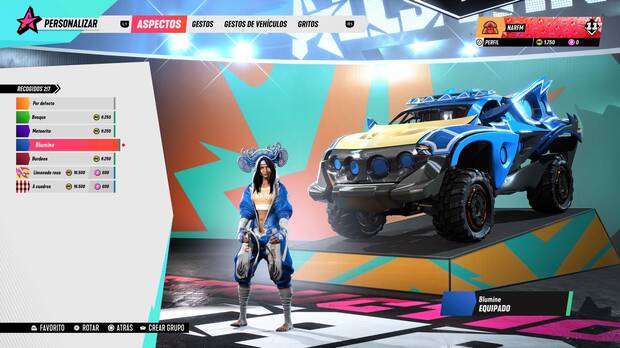Los objetos cosméticos que podemos comprar con la moneda estándar del juego (la obtenemos al subir de nivel) no son más que un cambio de color de las skins disponibles.