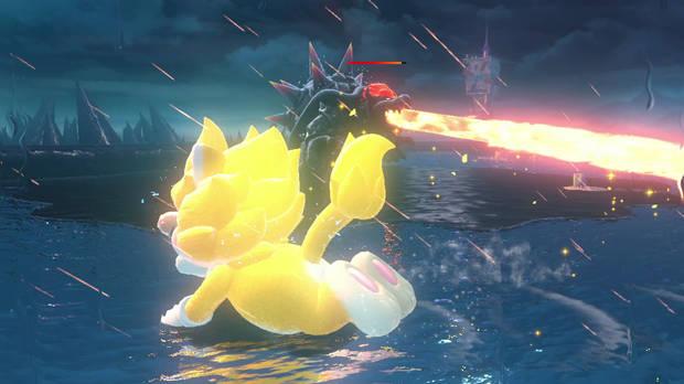 Los duelos contra Bowser son todo un espectáculo.