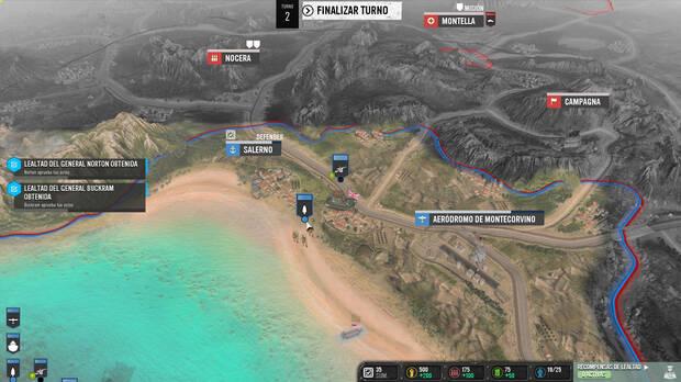 La Campaña Italiana nos ofrece un mapa táctico al estilo Total War y es altamente rejugable.