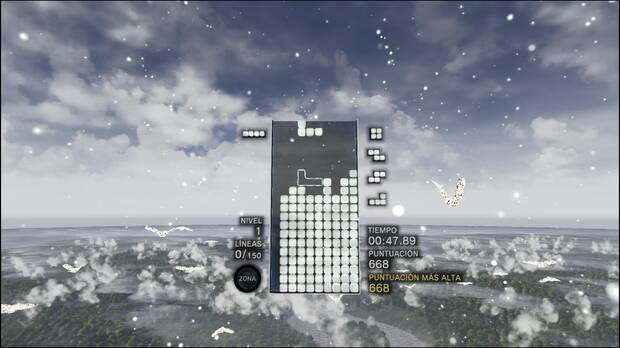 'Tetris Effect' es un juego que se diseñó con la realidad virtual en mente y es algo que queda muy claro desde el primer instante en el que nos ponemos el casco.
