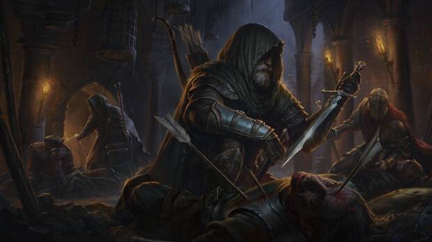 La parte artística de Dungeonborne bien podría estar sacada de los manuales de Dungeons & Dragons.