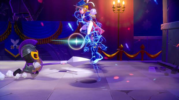 Con Peach Espadachina combatimos a algunos enemigos más complejos, pero no suponen un reto al jugador habituado.