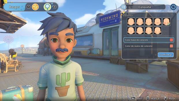 Obviamente, nuestra primera interacción con el juego consistirá en crear y personalizar a nuestro personaje. Las opciones del creador no son demasiado extensas.