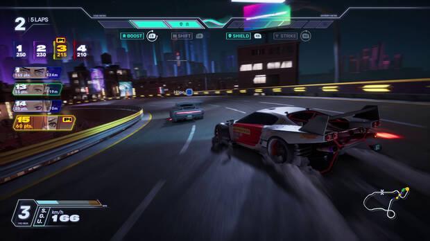 El control twin-stick para girar y derrapar es uno de los aspectos m�s peculiares de este arcade.