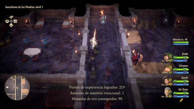 Si tenemos la suficiente ventaja de nivel, acabaremos con los enemigos sin necesidad de entrar en combate.