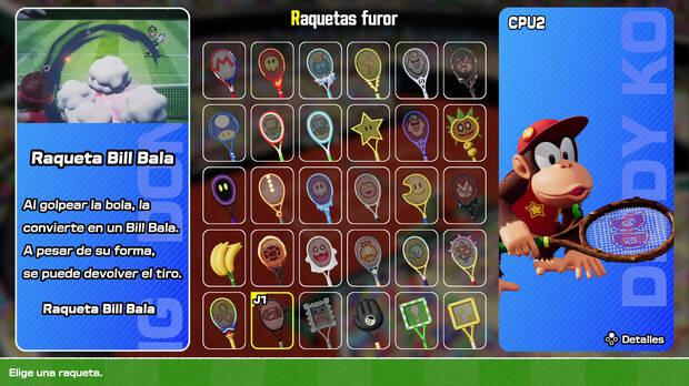 Las raquetas furor son bastante variadas, con poderes �nicos que te van a sorprender.