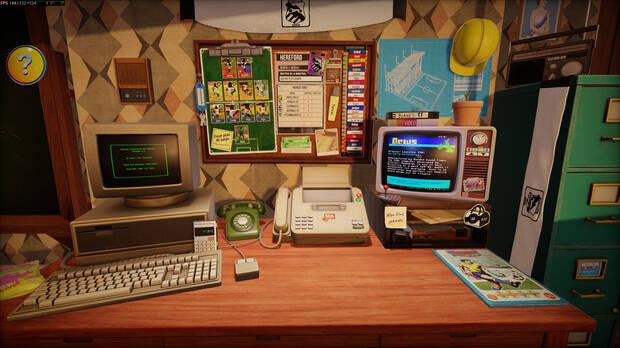 La interfaz de NUTMEG! es una carta de amor a los años 90: desde el fax hasta las consultas de resultados por teletexto.