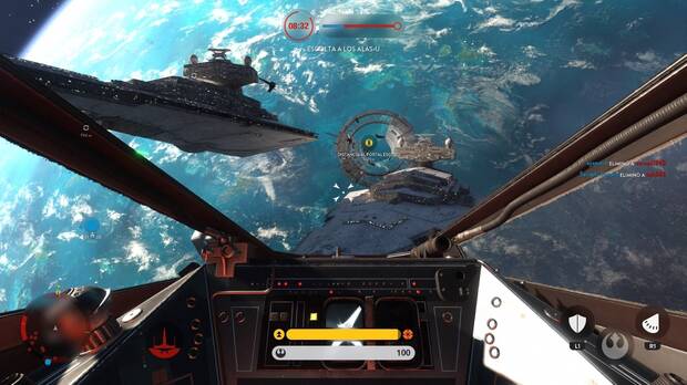 La batalla para entrar en el protegido planeta imperial es muy emocionante.