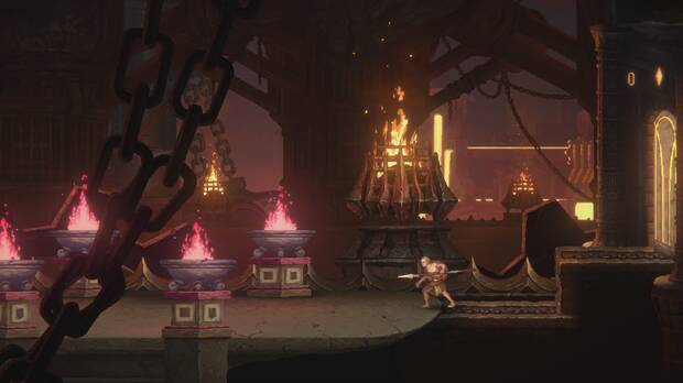 Hay zonas interiores que ofrecen efectos interesantes.