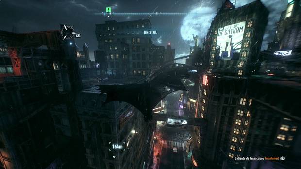 Explorar la ciudad de Gotham es todo un gustazo gracias a la movilidad de Batman.