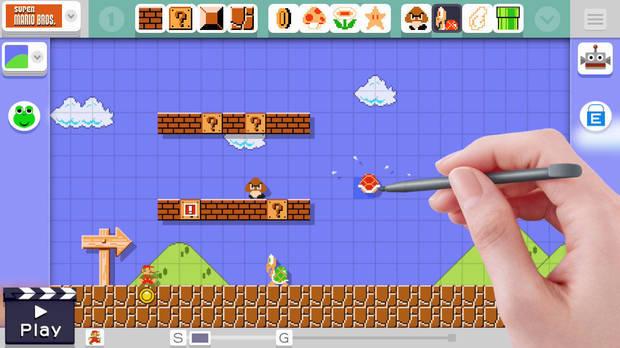 La pantalla táctil, la portabilidad... Switch es perfecta para el concepto de 'Mario Maker'.