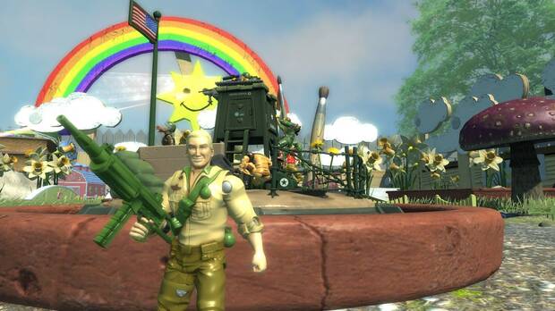 Como es lógico, dado lo heterogéneo de los soldados y las facciones a elegir en ‘Toy Soldiers’ es normal que topemos con estampas tan únicas.