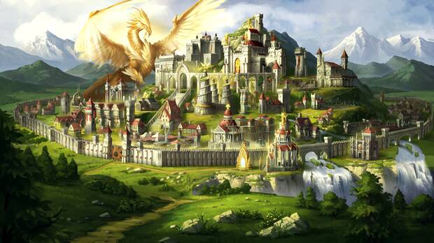 Las ciudades están recreadas con bellas ilustraciones 2D, facilitando de paso la navegación por ella y sus menús.