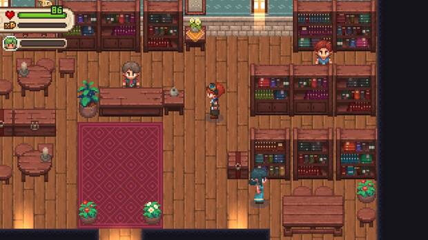 Parte del juego utiliza el estilo de 8 bits.