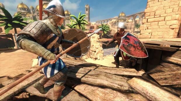 La verdad es que ‘Chivalry: Medieval Warfare’ no es un juego técnicamente puntero. Tiene algunos elementos gráficos destacables, pero es algo decepcionante.