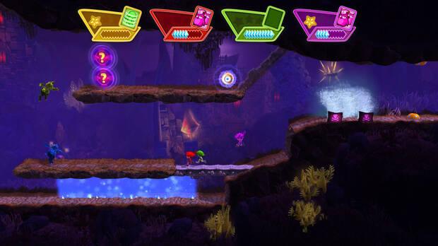 Trampas, escenarios transformándose, enemigos... Las carreras de este juego pondrán a prueba nuestras capacidades como speedrunners.