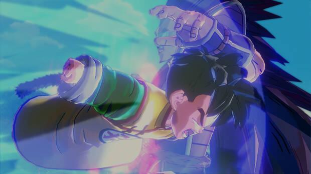 Raditz logra esquivar a Gohan, cambiando la historia