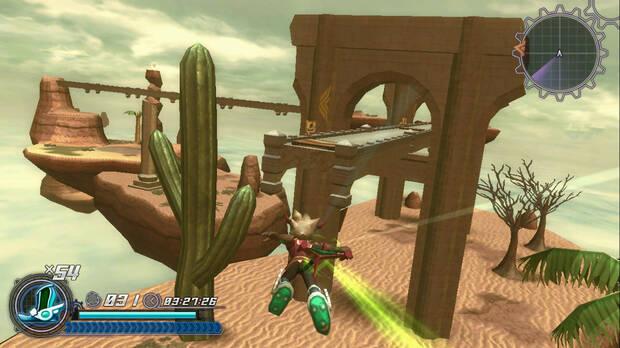 El título recuerda bastante a Sonic y Nights Into Dreams en ciertos momentos, pero queda lejos de ofrecer la grandeza de estos clásicos.
