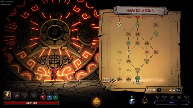 La ruta por el templo se genera de forma aleatoria cada vez que iniciamos la partida.