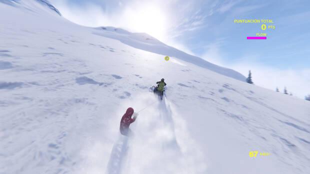 La moto de nieve nos ha parecido una gran idea para explorar.