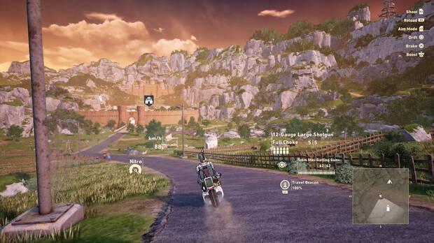 En las zonas de mundo abierto encontramos mercaderes, enemigos y algunas misiones.