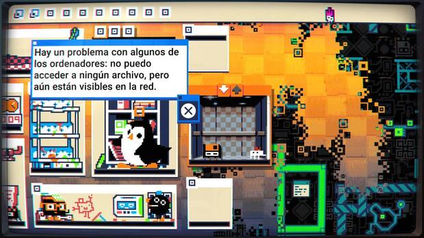La temática del sistema operativo deja huella en la jugabilidad y los gráficos.