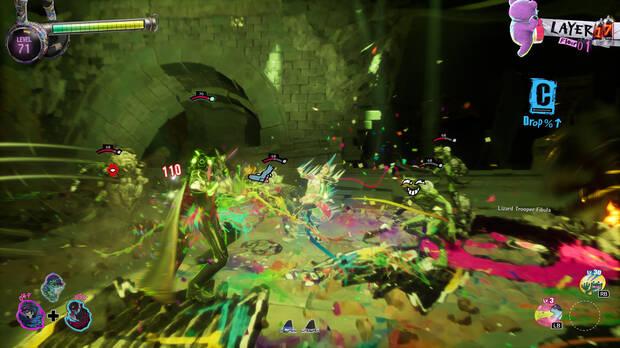 El ataque especial se inspira en la imaginaci�n del protagonista, una explosi�n de color que acabar� r�pidamente con nuestros enemigos.