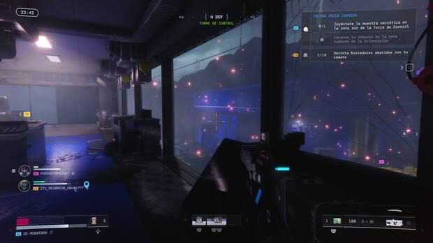 La 'lluvia' en Puesto de avanzada es un evento que afecta a todo el mapa, o al menos a su zona abierta. Te ver�s obligado a entrar en edificios, donde podr�as encontrarte con otros jugadores.