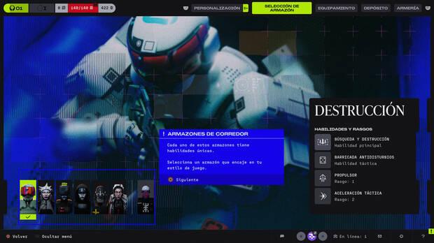 En la segunda temporada se a�adir� otro armaz�n de corredor, Sentinel.